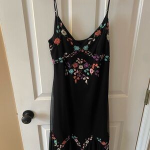 Black Embroidered Dress